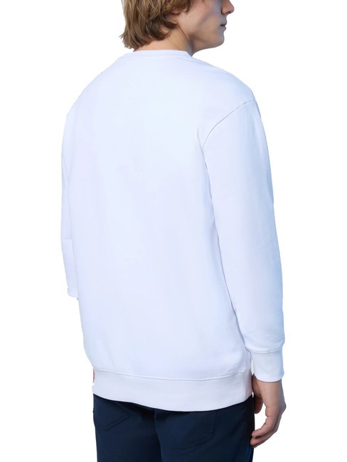 BASIC Cotton sweatshirt with logo lettering white - Sweatshirts