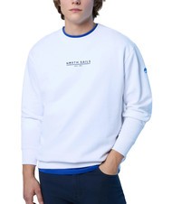NORTH SAILS BASIC Cotton sweatshirt with logo lettering white - Sweatshirts - 3