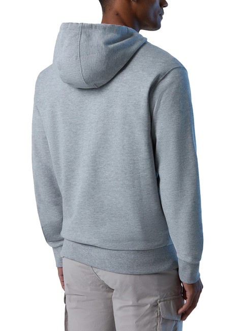 BASIC Logo print hoodie gray melange - Sweatshirts