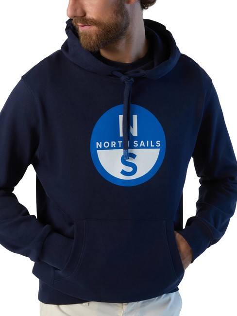BASIC Logo print hoodie navy blue - Sweatshirts