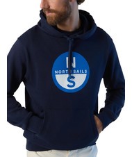 NORTH SAILS BASIC Logo print hoodie navy blue - Sweatshirts - 3