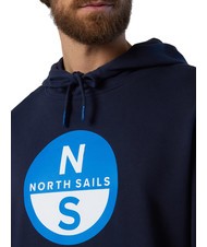 NORTH SAILS BASIC Logo print hoodie navy blue - Sweatshirts - 4