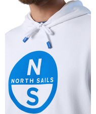 NORTH SAILS BASIC Logo print hoodie white - Sweatshirts - 3