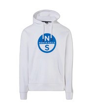 NORTH SAILS BASIC Logo print hoodie white - Sweatshirts - 4