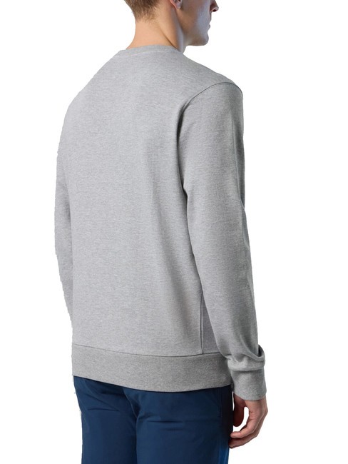 BASIC Crewneck sweatshirt with logo print gray melange - Sweatshirts