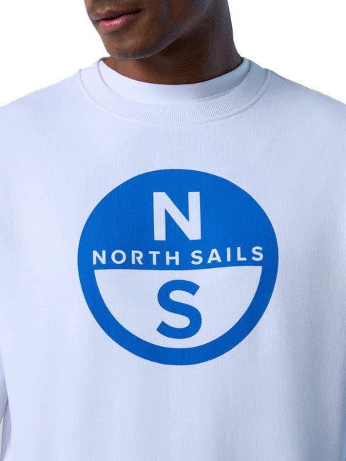 BASIC Crewneck sweatshirt with logo print white - Sweatshirts