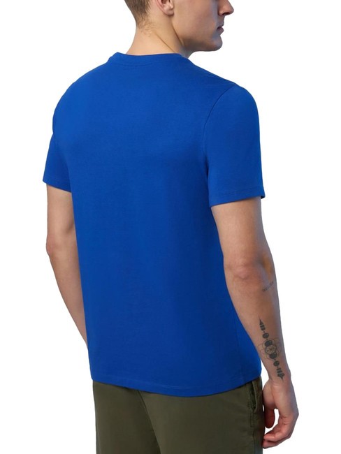BASIC Cotton T-shirt with logo print surf blue - T-shirt