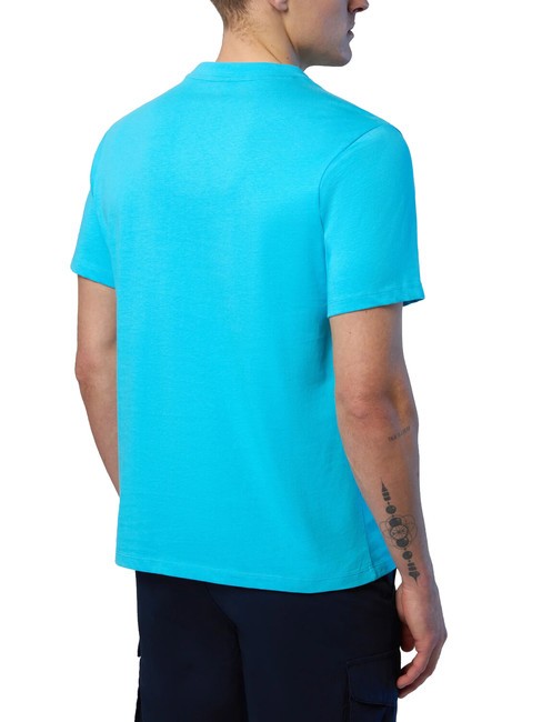BASIC Cotton T-shirt with logo print aquarius - T-shirt