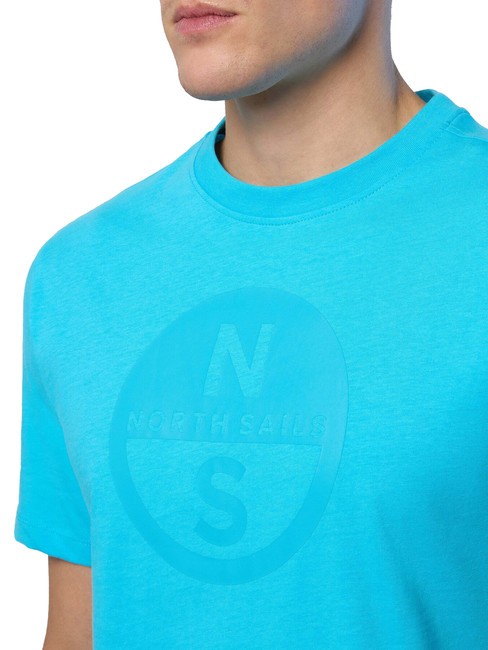 BASIC Cotton T-shirt with logo print aquarius - T-shirt