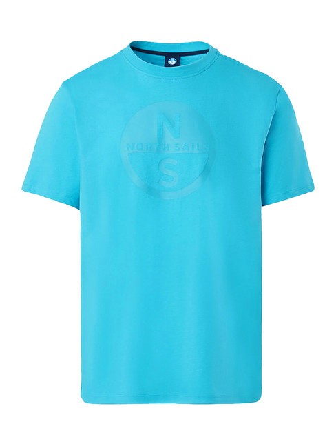 BASIC Cotton T-shirt with logo print aquarius - T-shirt