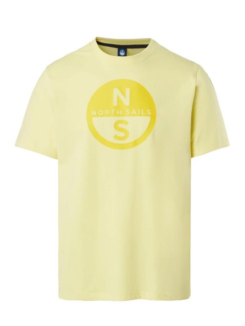 BASIC Cotton T-shirt with logo print limelight - T-shirt