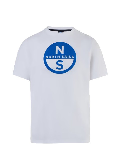 BASIC Cotton T-shirt with logo print white - T-shirt