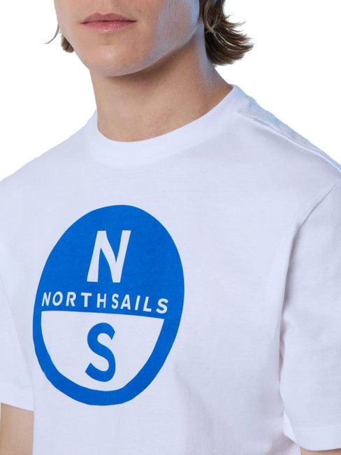 BASIC Cotton T-shirt with logo print white - T-shirt