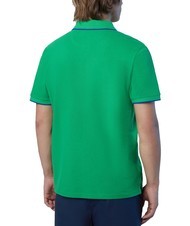 NORTH SAILS COLLAR STRIPED Short-sleeved cotton polo green bee - Polo shirt - 2