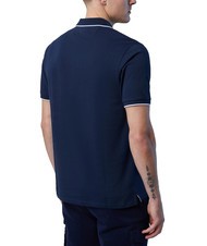 NORTH SAILS COLLAR STRIPED Short-sleeved cotton polo navy blue - Polo shirt - 2