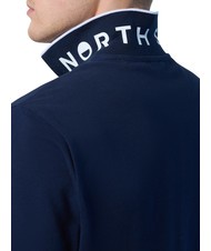 NORTH SAILS COLLAR STRIPED Short-sleeved cotton polo navy blue - Polo shirt - 4