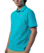 NORTH SAILS COLLAR STRIPED Short-sleeved cotton polo ceramic - Polo shirt - 3