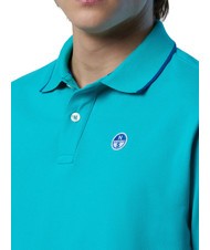 NORTH SAILS COLLAR STRIPED Short-sleeved cotton polo ceramic - Polo shirt - 4