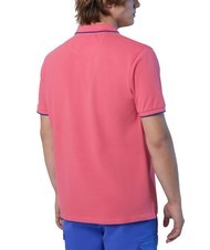 NORTH SAILS COLLAR STRIPED Short-sleeved cotton polo calypso coral - Polo shirt - 2