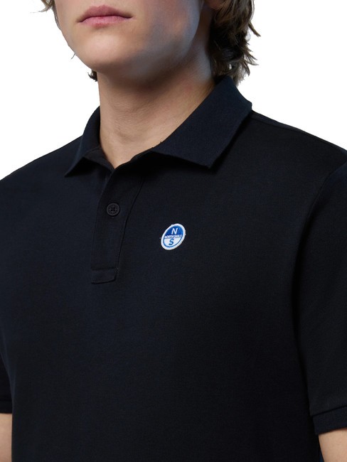 BASIC Short-sleeved cotton polo black - Polo shirt