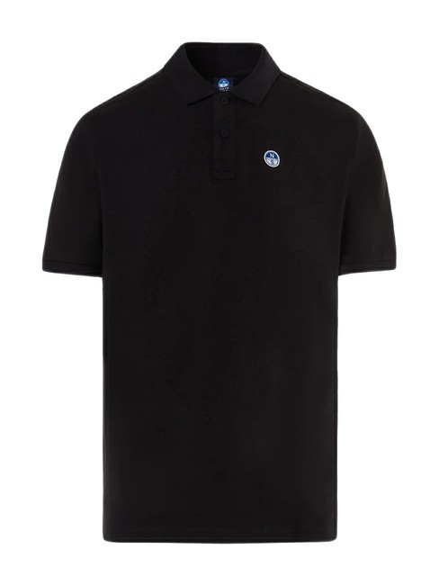 BASIC Short-sleeved cotton polo black - Polo shirt