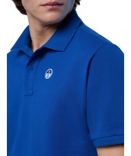 NORTH SAILS BASIC Short-sleeved cotton polo ocean blue - Polo shirt - 4