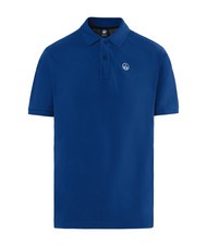 NORTH SAILS BASIC Short-sleeved cotton polo ocean blue - Polo shirt - 5