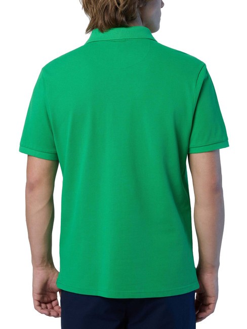 BASIC Short-sleeved cotton polo green bee - Polo shirt