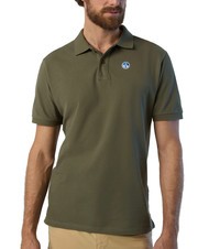 NORTH SAILS BASIC Short-sleeved cotton polo dusty olive - Polo shirt - 3