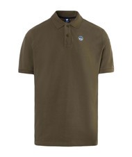 NORTH SAILS BASIC Short-sleeved cotton polo dusty olive - Polo shirt - 5