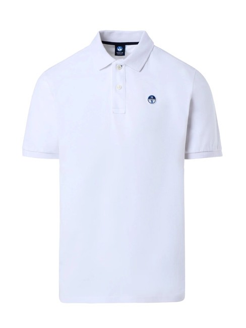 BASIC Short-sleeved cotton polo white - Polo shirt