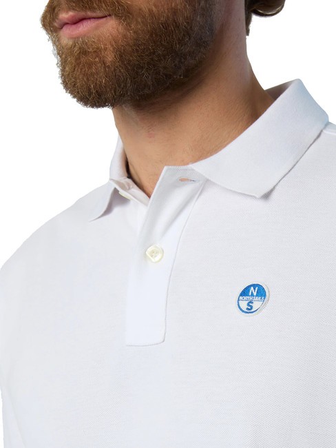 BASIC Short-sleeved cotton polo white - Polo shirt