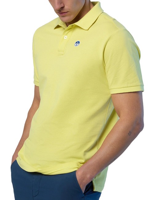 BASIC Short-sleeved cotton polo limelight - Polo shirt