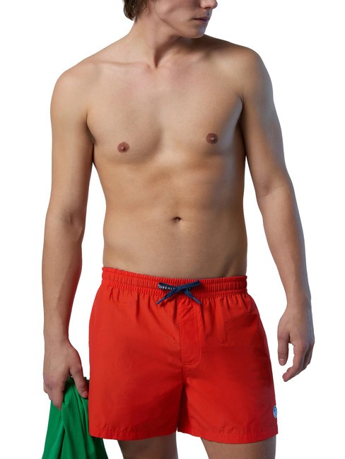 VOLLEY Boxer costume with logo bright orange - Swimwear