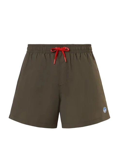 VOLLEY Boxer costume with logo dusty olive - Swimwear