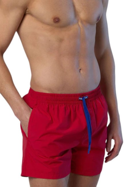 VOLLEY Boxer costume with logo red - Swimwear
