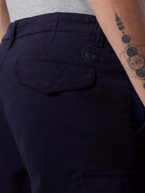 AMERICA Regular fit cargo shorts navy blue - Trousers