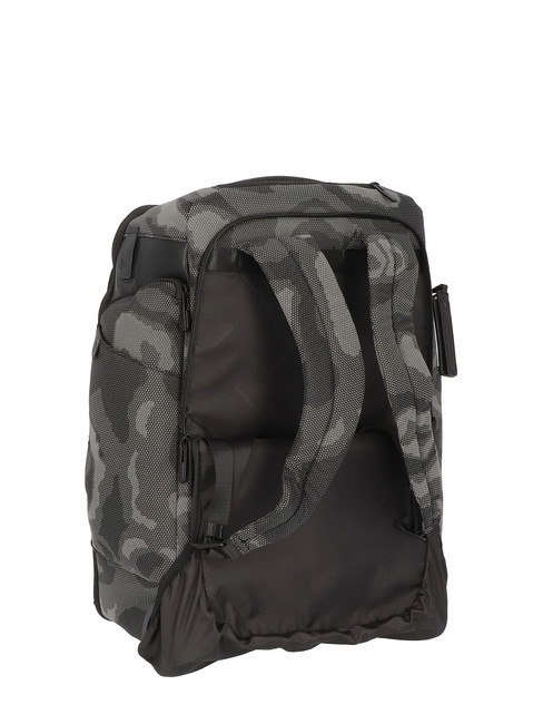 BRIEF 2 Cabin trolley with backpack portability black reflective camouflage - Hand luggage