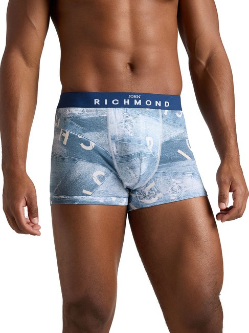 FOZ 3 Boxer Trunks wh/blue/d. - Men's briefs