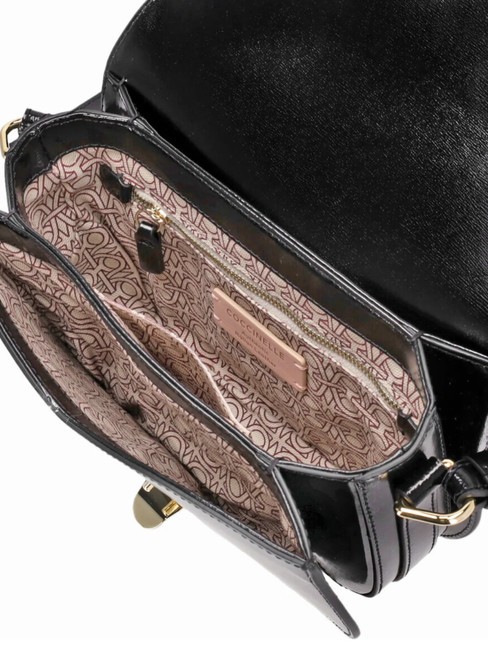 DEW SHINY CALF  Mini shoulder bag, in leather Black - Women&rsquo;s Bags