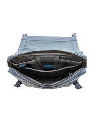 PIQUADRO CHARLIE Messenger with bike mount blue - Work Briefcases - 6