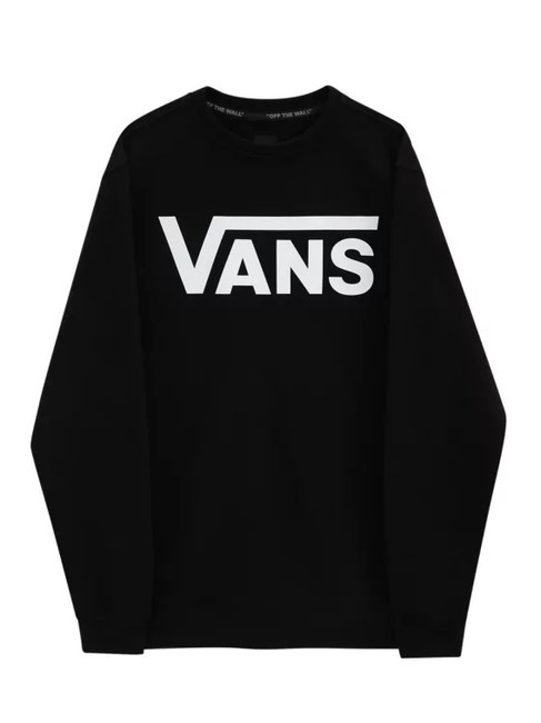 VANS CLASSIC Cotton crewneck sweatshirt black / white - Sweatshirts
