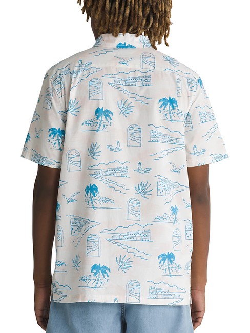 DAVISTA Short-sleeved cotton shirt Marshmallow - Men's Shirts