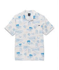 VANS DAVISTA Short-sleeved cotton shirt Marshmallow - Men's Shirts - 4