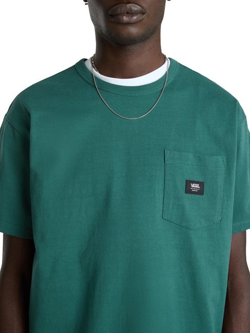 OFF THE WALL II POCKET Cotton T-shirt with pocket green bistro - T-shirt