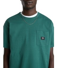 VANS OFF THE WALL II POCKET Cotton T-shirt with pocket green bistro - T-shirt - 3