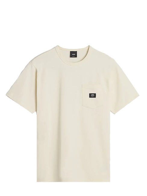 OFF THE WALL II POCKET Cotton T-shirt with pocket antique white - T-shirt