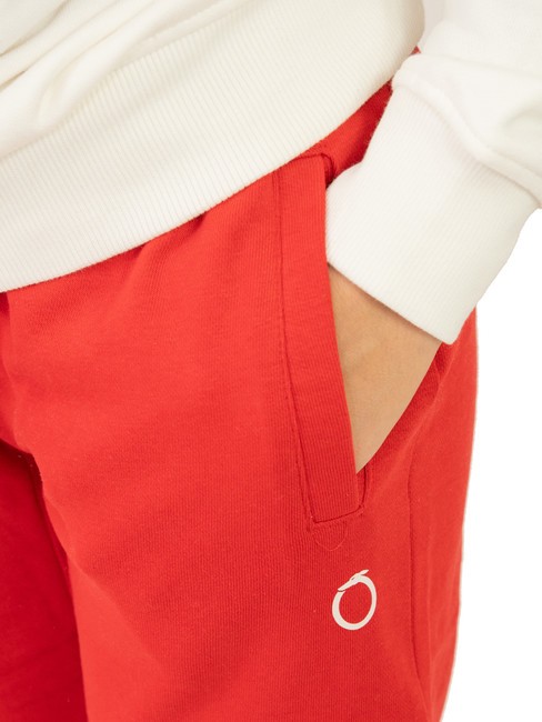 STRAUB KIDS Sweatshirt and trousers tracksuit off white/red - Children's tracksuits