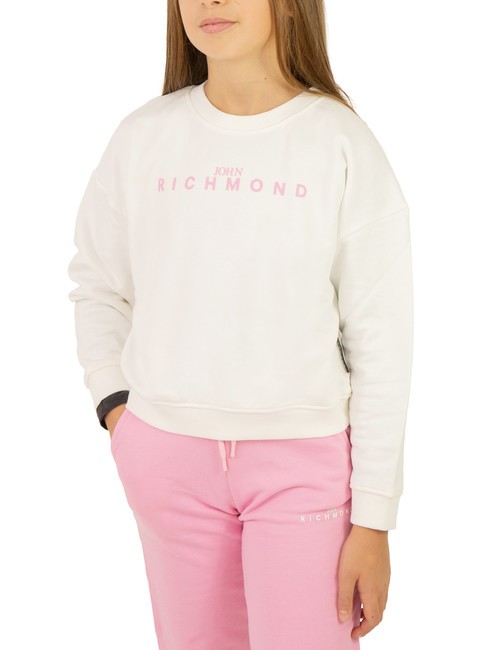 VASIM Sweatshirt and trousers tracksuit off-white/begonia-pink - Children's tracksuits