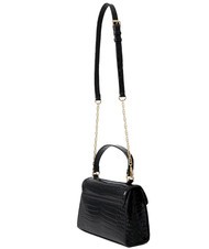 LOVE MOSCHINO SHINY CROCO Handbag, with shoulder strap Black - Women’s Bags - 2